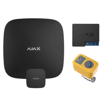 Комплект антипотоп 1/2” Ajax Hub, 1 датчик протечки LeaksProtect, реле Relay 12В, Neptun PROFI 12В