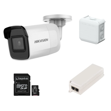 Hikvision DS-2CD2021G1-IW(D)-PoE-128. Мини комплект видеонаблюдения Wi-Fi с PoE камерой