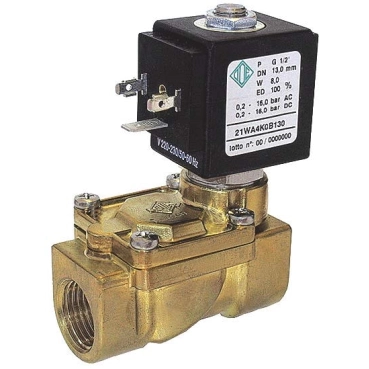 Клапан электромагнитный НЗ, 1/2”, Рвх-Рвих=0,2-16ат, Тмакс. =90С, 220В Tervix (21WA4KOB130)