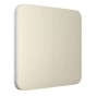 Умный двухклавишный выключатель Ajax LightSwitch (2-gang) Слоновая кость (Ivory)