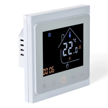 Термостат с управлением ZigBee Tervix Pro Line для водяного/электрического тёплого пола, белый (117141)