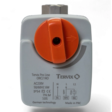 2-ходовой шаровой клапан н/о 1 1/4” DN32 с электроприводом Tervix Pro Line ORC2 (201164)