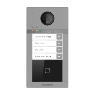 2Мп IP вызывная панель с Wi-Fi Hikvision DS-KV8413-WME1(B)/Surface/Flush