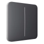 Умный двухклавишный выключатель Ajax LightSwitch (2-gang) Графит (Graphite)