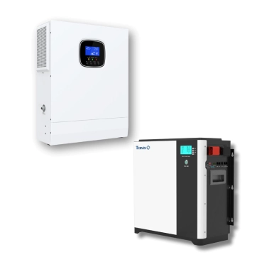 Система на 5 кВтч (12 кВт) 611420 Гибридный инвертор 12 кВт, 3 фазы, Pro Line S 1 шт +621041 Аккумуляторная батарея LiFePO4 Tervix 1 шт (698511)
