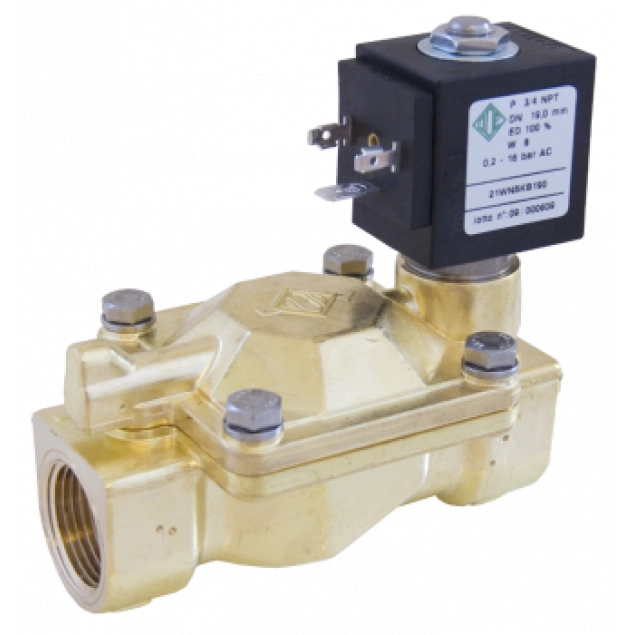 Клапан электромагнитный  НВ, 1”, Тмакс. =90С, Рвх-Рвих=0,2-16ат, 220В Tervix (21W4ZB250)
