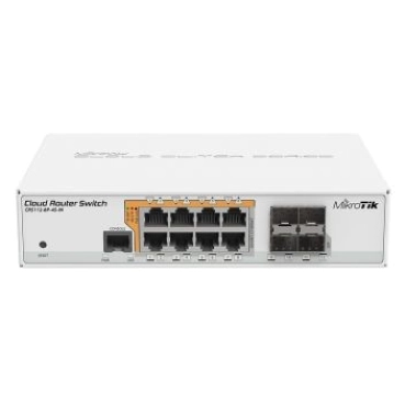 8-портовий керований PoE комутатор MikroTik CRS112-8P-4S-IN