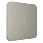 Умный двухклавишный выключатель Ajax LightSwitch (2-gang) Оливковый (Olive)