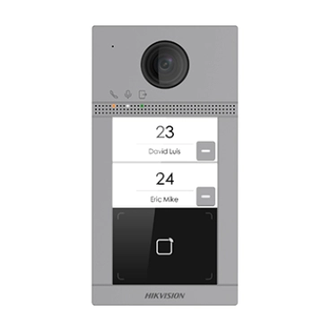 2 Мп IP вызывная панель на 2 абонента c ИК подсветкой и Wi-Fi Hikvision DS-KV8213-WME1(B)