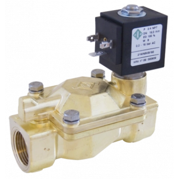 Клапан электромагнитный  НЗ, 1”, Тмакс. =90С Рвх-Рвих=0,2-16ат, 220В Tervix (21W4KB250)