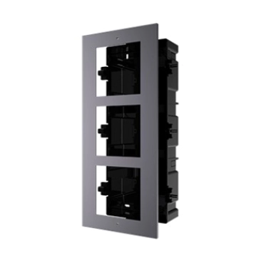 Врезная монтажная рамка на 3 модуля Hikvision DS-KD-ACF3/Plastic