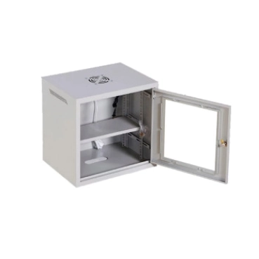 Шкаф, акриловое стекло, серый 6U, 530х400х300 мм (17231)