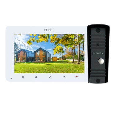 Комплект видеодомофона 7” Slinex SM-07 (White) + ML-16HD (Black)