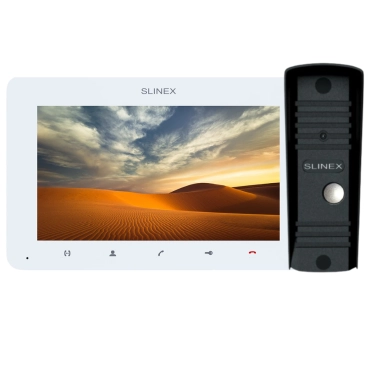Комплект видеодомофона 7” Slinex SM-07MHD (White) + ML-16HD (Black)