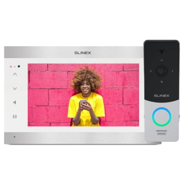 Комплект видеодомофона 10” Slinex SL-10N Cloud (Silver/White) c Wi-Fi + ML-20HD (Silver/Black)