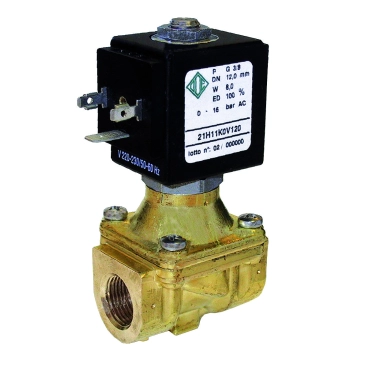 Клапан электромагнитный  НЗ, 1/2”, Рвх-Рвих=0,1-20ат, Тмакс. =90С, 220В Tervix (21H8KB120)