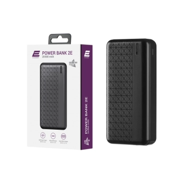 2E Geometry 20000mAh, Type-C, USB-А (black) Повербанк