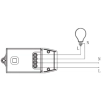 Модуль управління Tervix Pro Line RF 433 MHz receiver (dimmer) (435721)