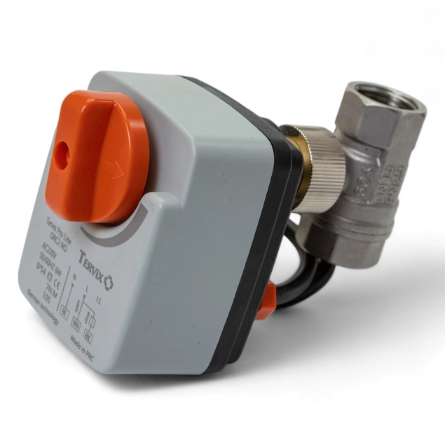 2-ходовой шаровой клапан н/о 1/2” DN15 с электроприводом нержавеющая сталь Pro Line ORC2 Tervix (201171)