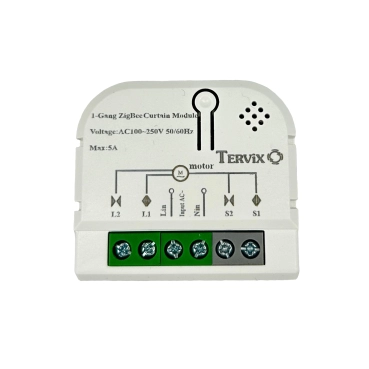 Умный модуль для управления роллетами/карнизами Tervix ZigBee Roller Blind/Curtain Controller (437121)