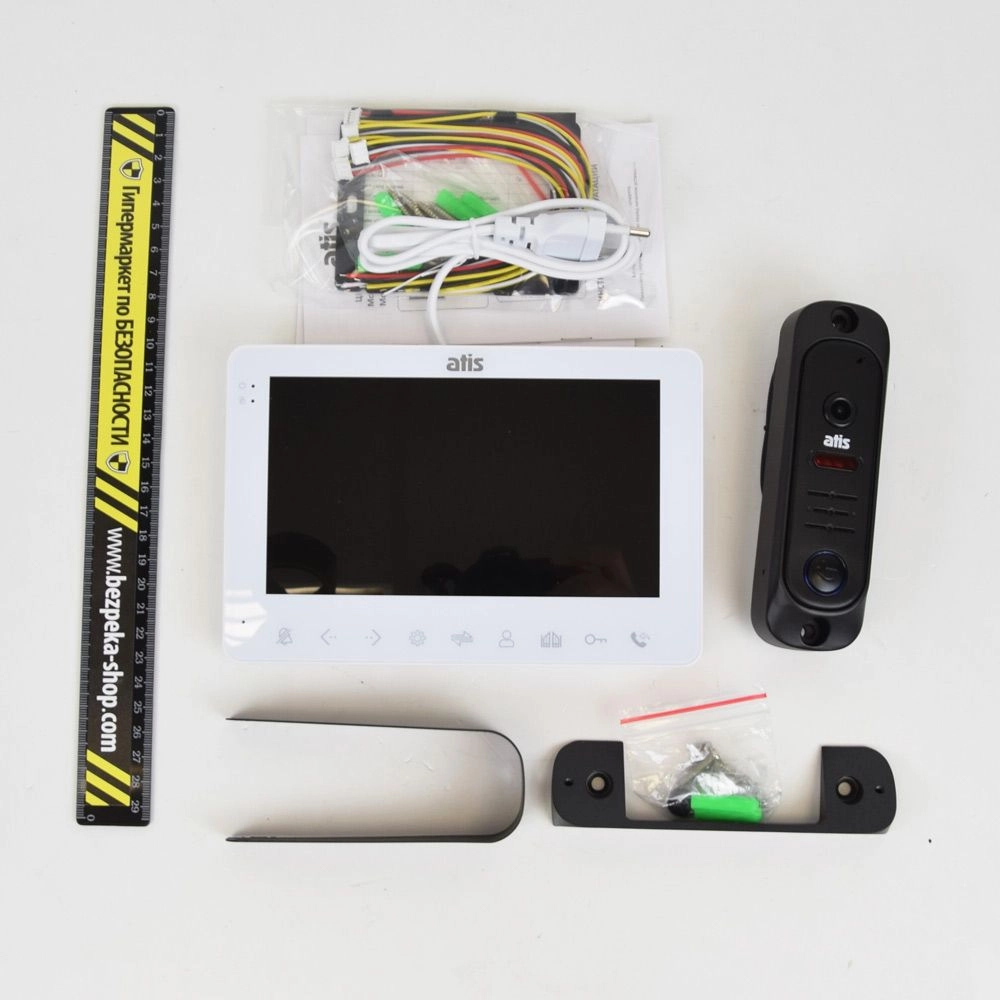 Комплект відеодомофона ATIS AD-780 W KIT BOX: відеодомофон 7&rdquo; та відеопанель