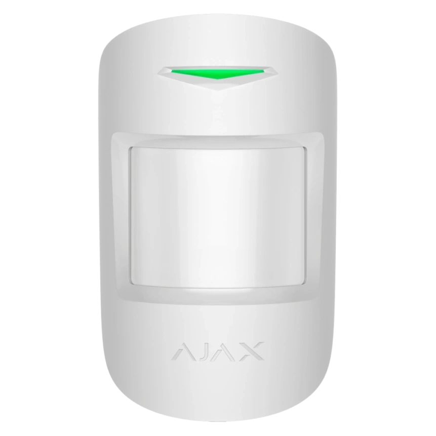 Беспроводной ИК-датчик движения с микроволновым сенсором К-диапазона Ajax MotionProtect Plus (White)