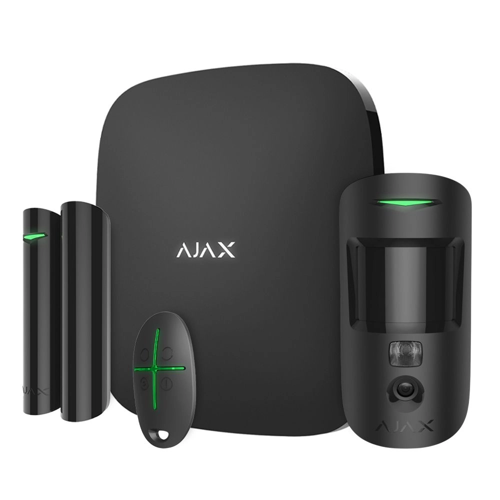 Ajax Starterkit Cam Plus 4G (Black) - комплект охранной сигнализации