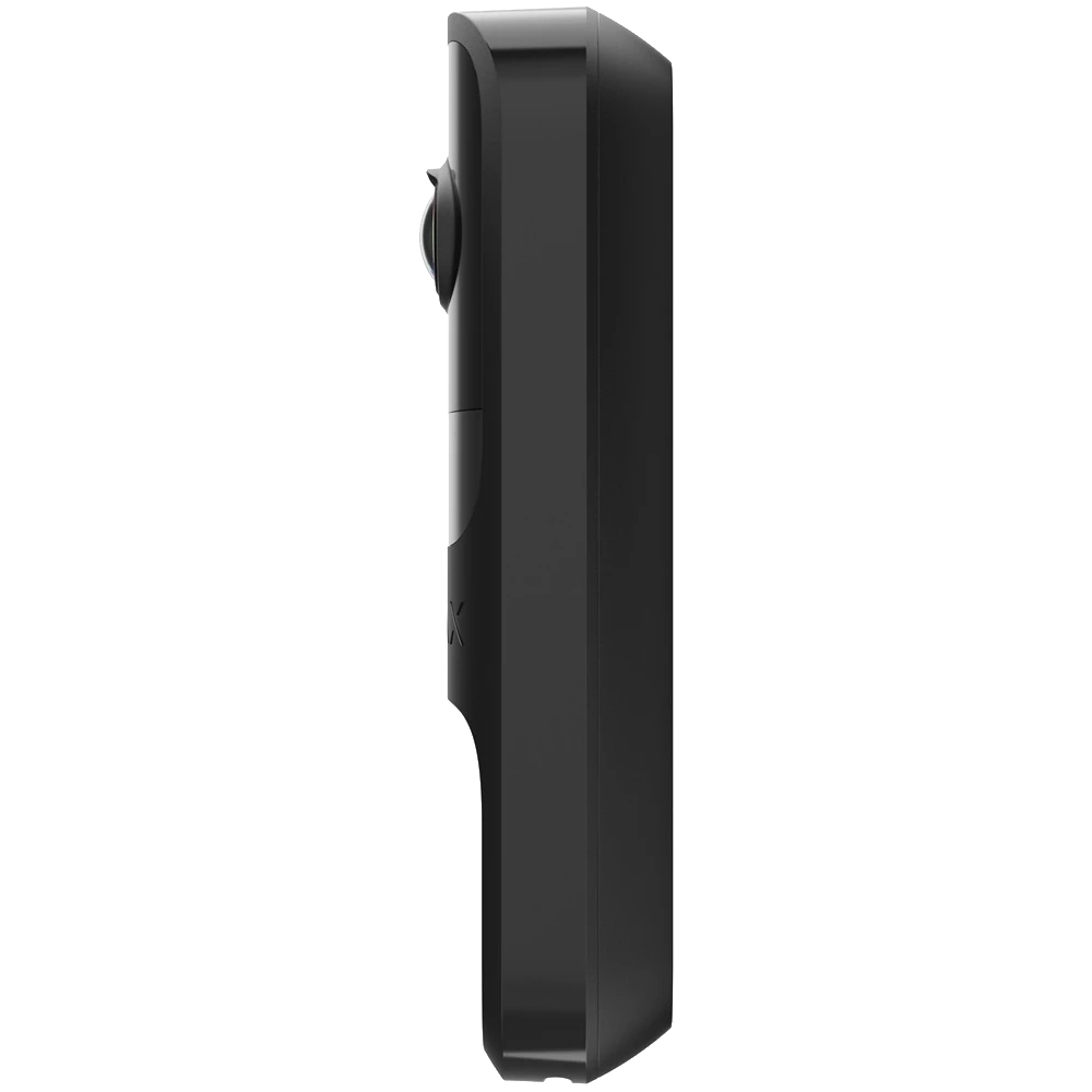 Відеодзвінок Ajax DoorBell (Black) із вбудованим штучним інтелектом, ІЧ-сенсором і керуванням у застосунках