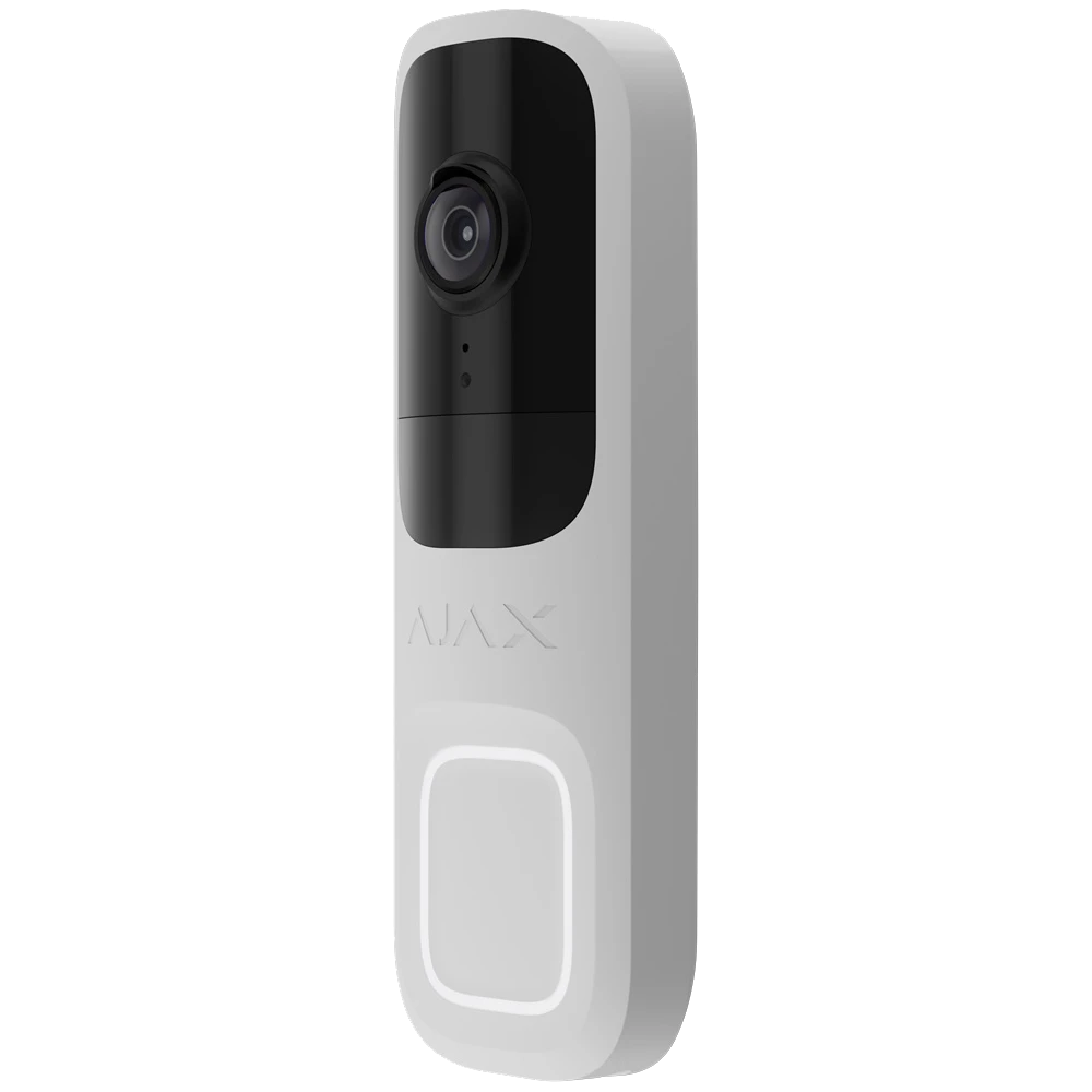 Видеозвонок Ajax DoorBell (White) со встроенным искусственным интеллектом, ИК-сенсором и управлением в приложениях - Фото 3