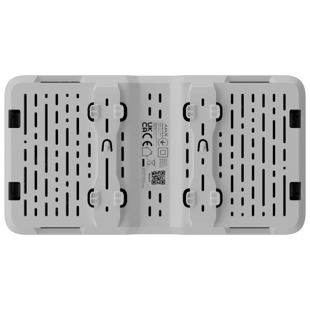 Модуль Ajax Superior LineSupply (75 W) Fibra white для додаткового живлення та двома вихідними лініями Fibra