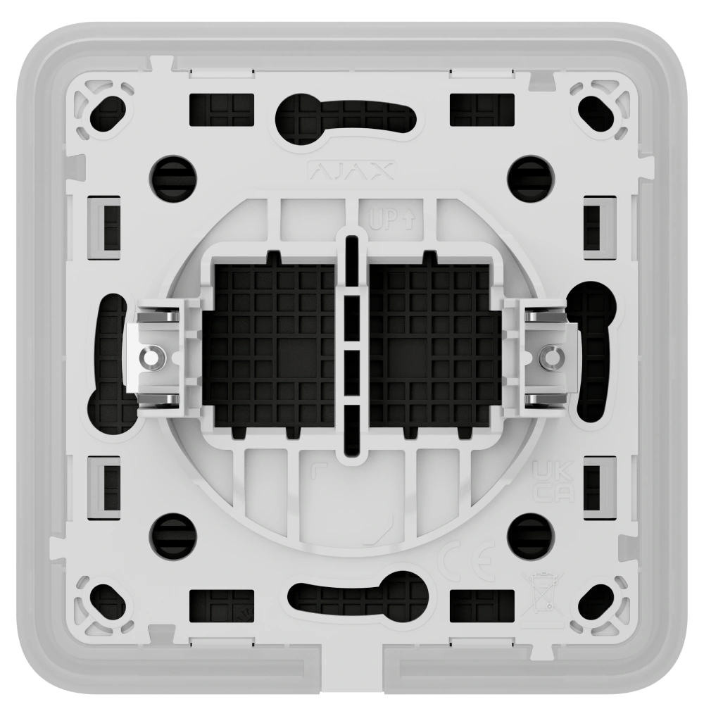 Заглушка Ajax CenterCover (CP) black для монтажной коробки - Фото 4