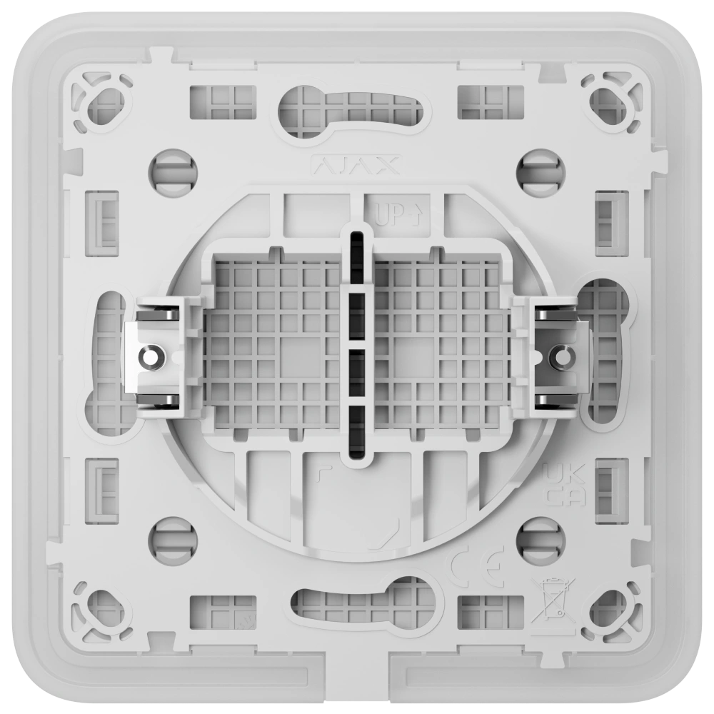 Заглушка Ajax CenterCover (CP) white для монтажной коробки - Фото 4