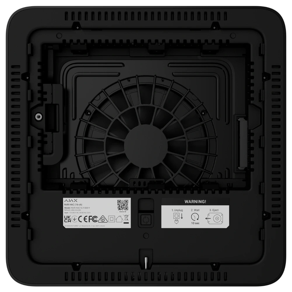 Сетевой видеорегистратор Ajax NVR HAC (16ch) Black - Фото 5