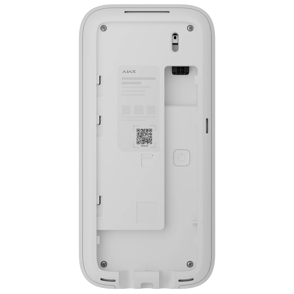 Беспроводная клавиатура с сенсорным экраном Ajax Superior KeyPad TouchScreen G3 Jeweller white - Фото 4