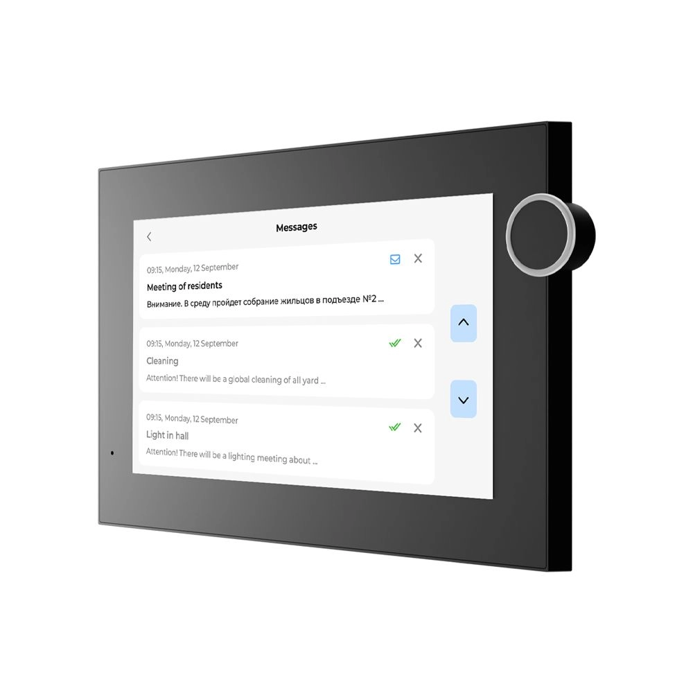 IP-видеодомофон 7&rdquo; Bas-IP AZ-07LL Linux (Black) с возможностью горизонтального и вертикального монтажа - Фото 4
