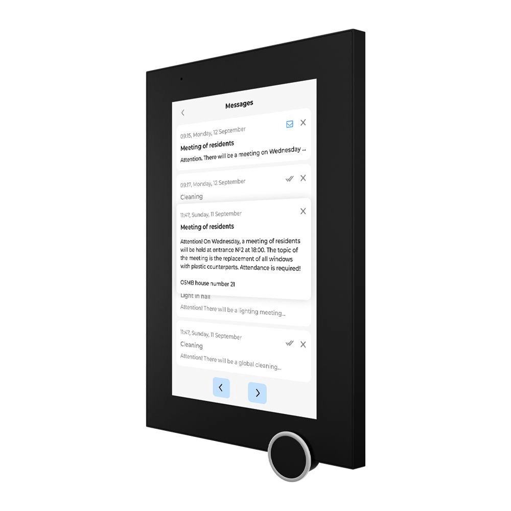 IP-видеодомофон 7&rdquo; Bas-IP AZ-07LL Linux (Black) с возможностью горизонтального и вертикального монтажа - Фото 7