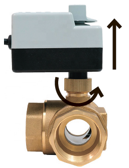 3-ходовой шаровой клапан н/з 1&rdquo; DN25 с электроприводом Pro Line ORC 3-way Tervix (202032) - Фото 8