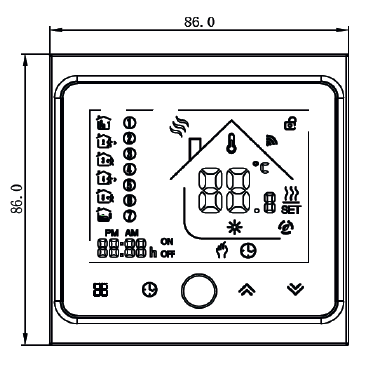 Термостат з ZigBee керуванням Tervix Pro Line для газового/електричного котла, чорний (117330) - Фото 5