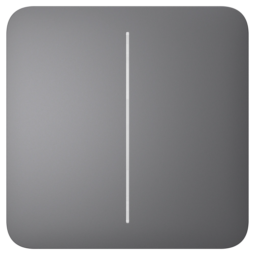 Кнопка двуклавишного выключателя Ajax SoloButton (2-gang) grey