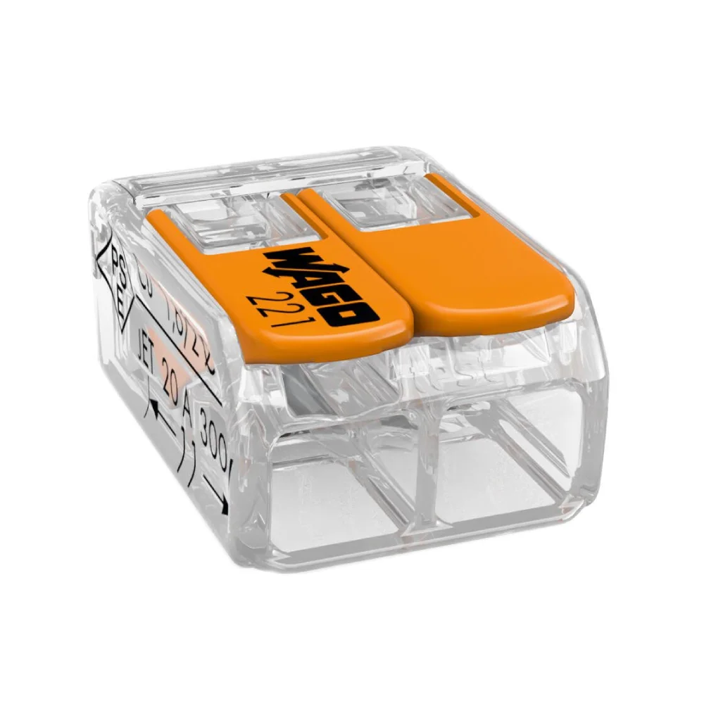 Клемма 2-контактная Wago 221-412