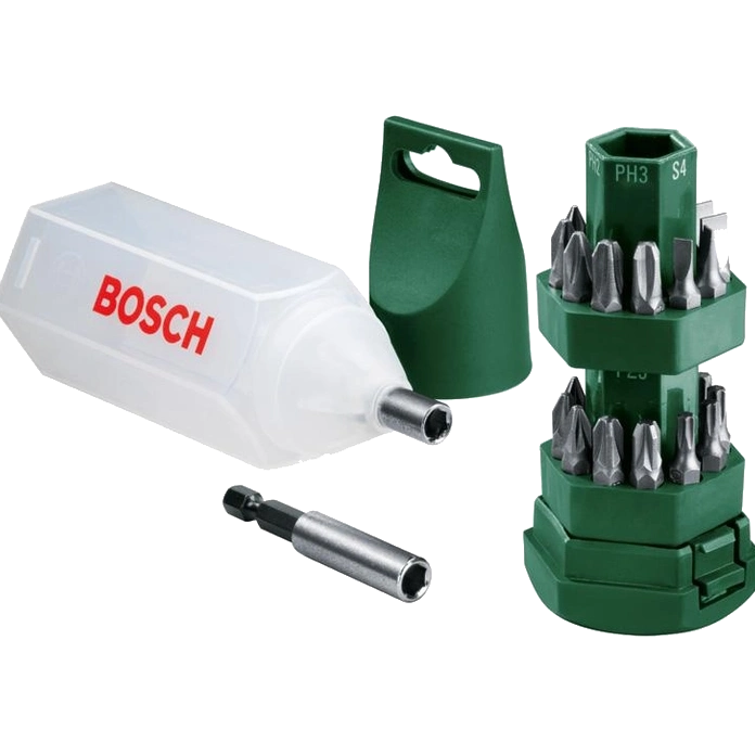 Набор бит 25 штук с держателем Bosch (2607019503)