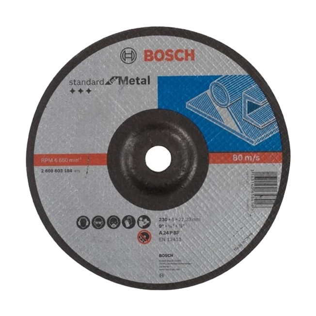 Обдирне коло для металу Bosch 230х6 мм (2608603184)