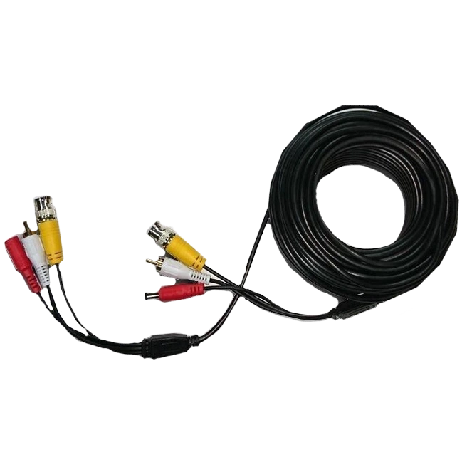 Патчкорд комбинированный коаксиальный + питание + звук 20м BNC + DC + AV