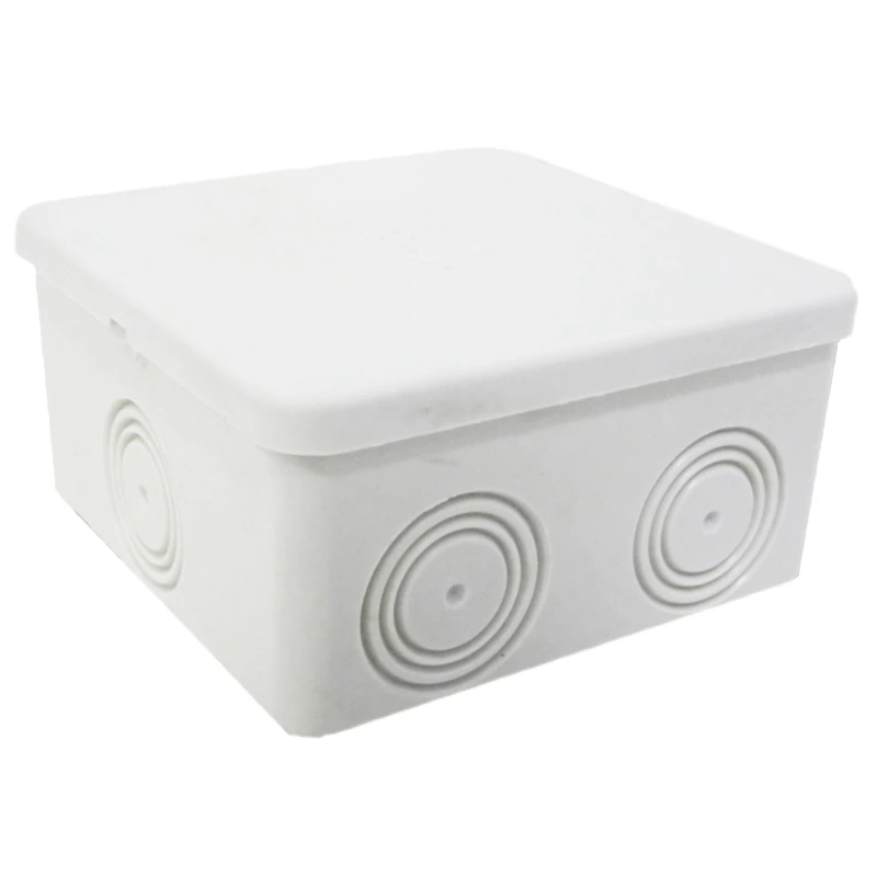 Распределительная 80х80х40 серая гладкостенная Courbi Коробка (32-21040-808)