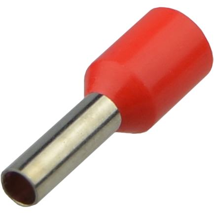 Наконечник кабельный втулковый НТ 2,5-08 красный (100шт) Аско A0060010047
