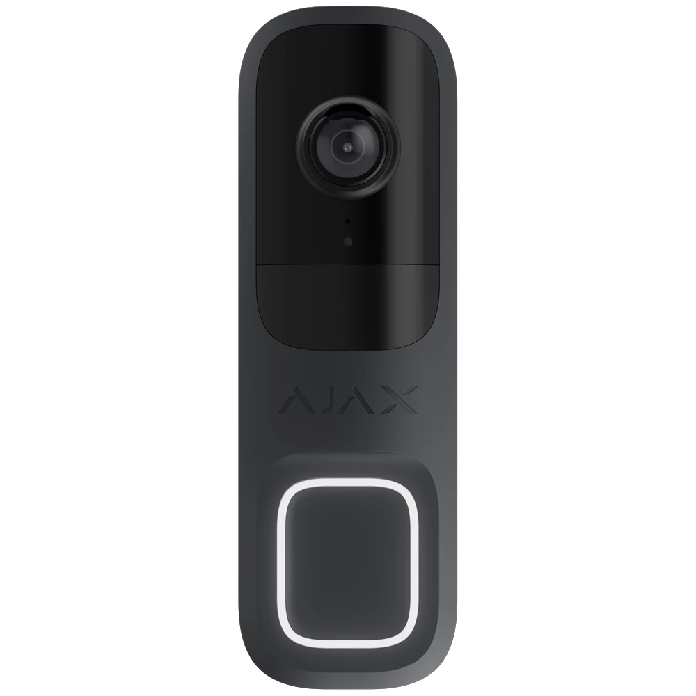 Видеозвонок Ajax DoorBell (Graphite) со встроенным искусственным интеллектом, ИК-сенсором и управлением в приложениях