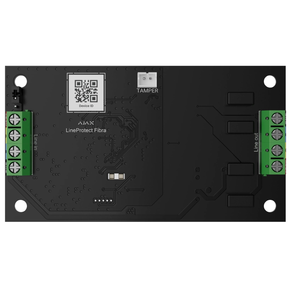 Модуль для захисту пристроїв від короткого замикання та саботажу Ajax LineProtect Fibra