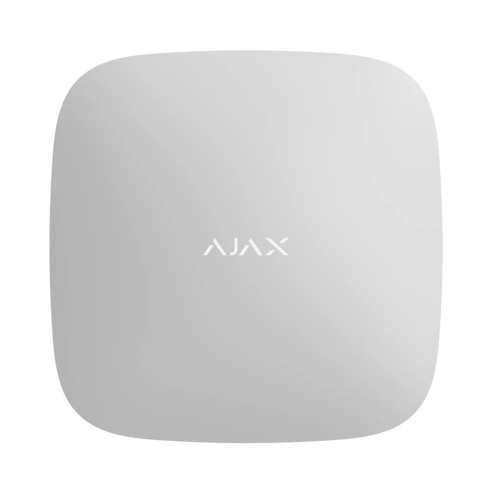 Беспроводная централь с поддержкой фотоверификации Ajax Hub 2 Plus Jeweller (Wi-Fi, Ethernet, 2 x SIM 2G/3G/LTE) White