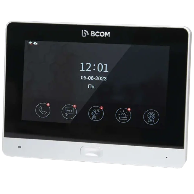 Wi-Fi видеодомофон 7” BCOM BD-760FHD/T Silver с поддержкой Tuya Smart