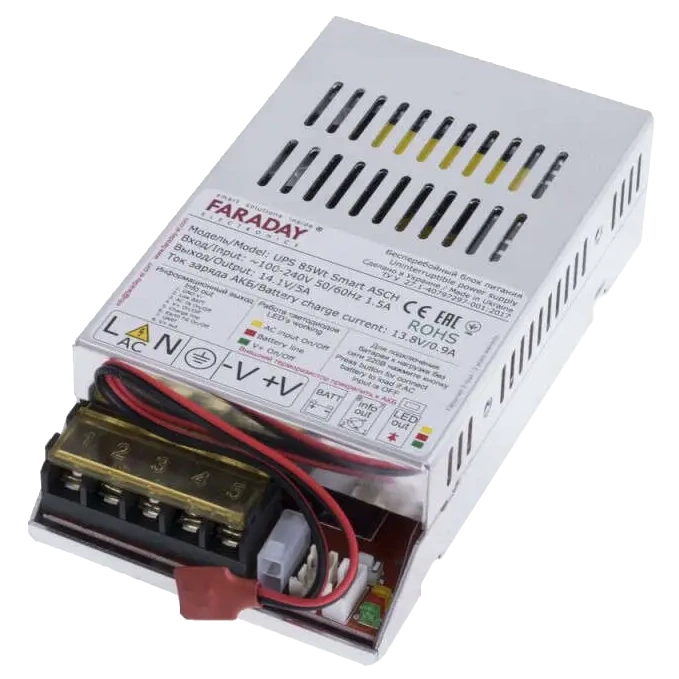 Бесперебойный блок питания 12-18 А●ч Faraday Electronics 85W UPS Smart ASCH ALU